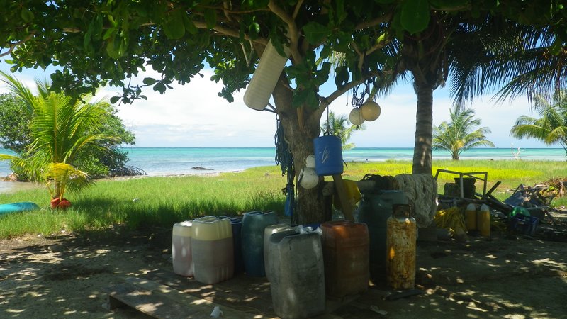 living on a caye requires gasoline