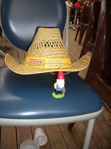 Cedrick's first cowboy hat