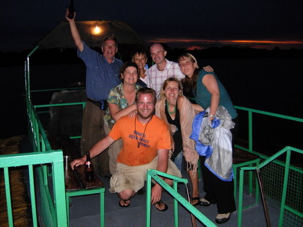 booze cruise on the zambezi - last night with the group