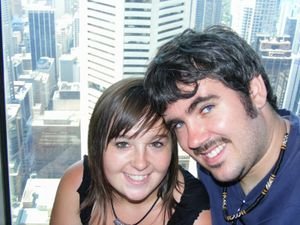 Us at the top of the Sydney Tower