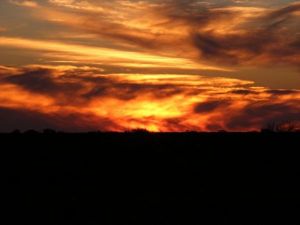 Fiery Sunset At Parachilna