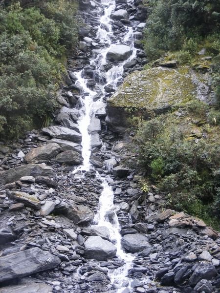 Waterfall En Route To Glacier