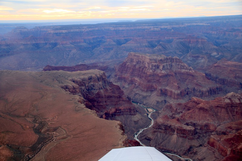 Flying over the Grand Canyon - since it's closed, we were lucky enough to get an air tour of it, thanks to my lovely parents!