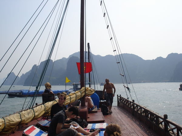 Our boat in Halong Bay