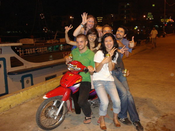 Fitting 8 people on a motorbike Vietnamese style