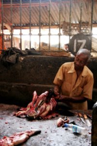 Butcher, Stone Town Market