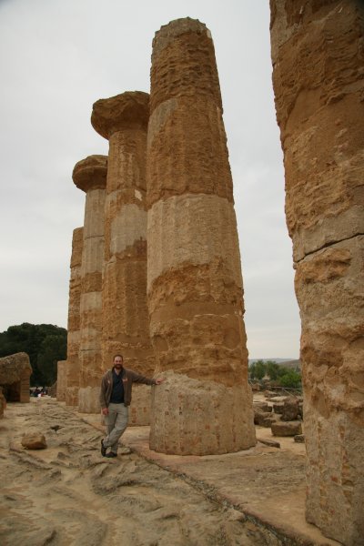 Me at the Temple of Hercules, Agrigento