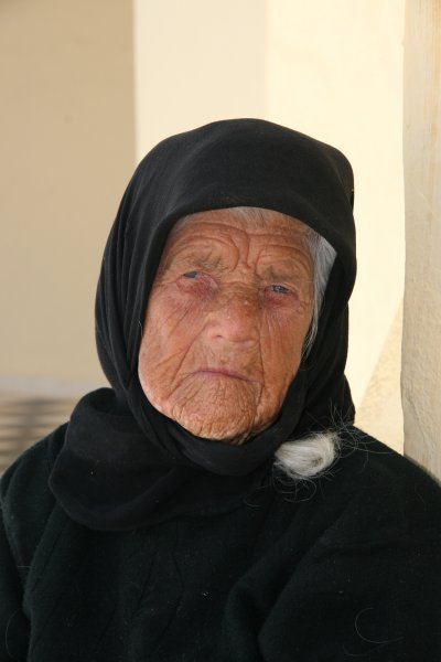 Old Woman, Santorini