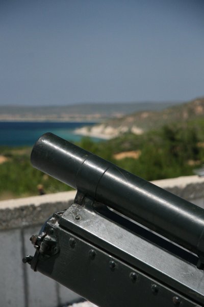 Artillery, Anzac Cove in background
