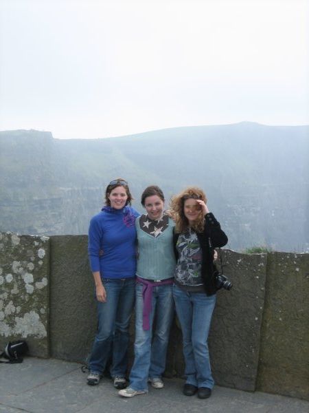 Me, Nina and Sophie at the Cliffs