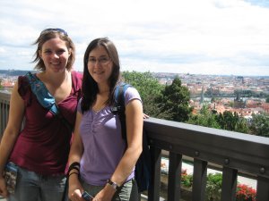 Laura and I at Prague Castle