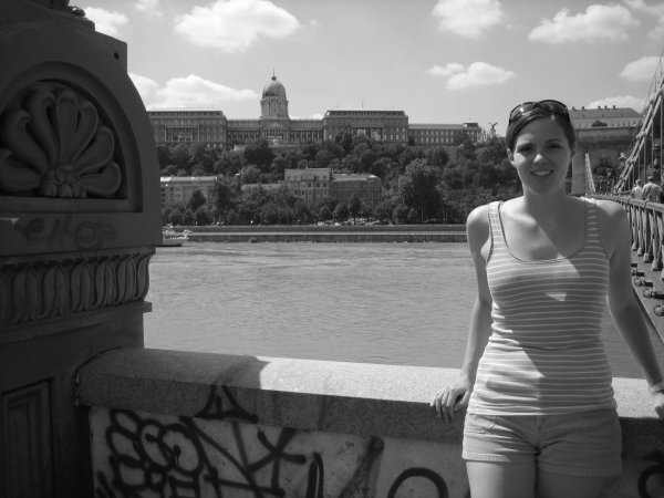 Me on the Bridge Crossing the Danube