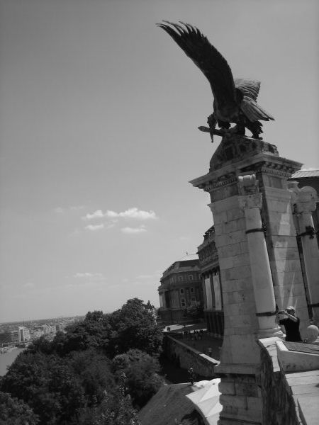 Statue at the Royal Palace in Buda