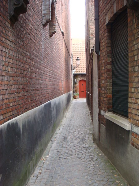 Little street in Brugges
