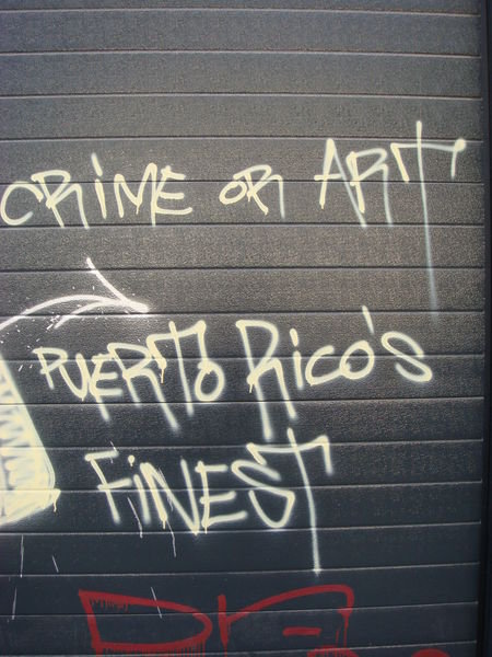 Signature next to graffiti