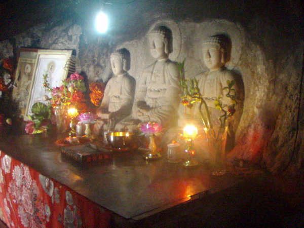 Guanyin in her cave