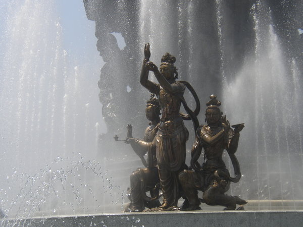 baby buddha fountain