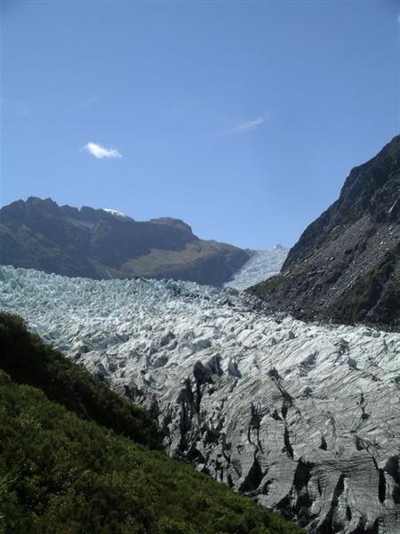 Fox Glacier on a beautiful day