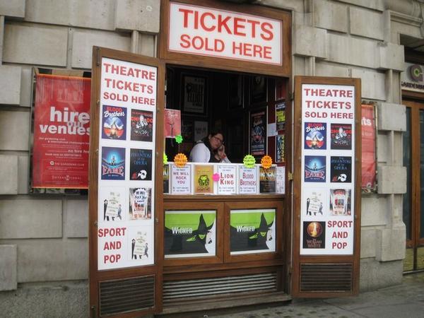 Theatre Ticket sales shop, Covent Garden.
