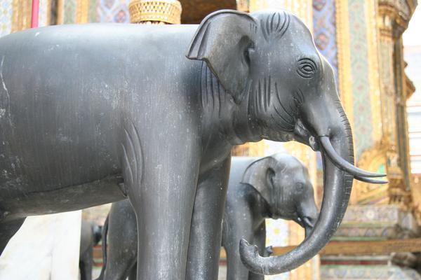 Elephants at Wat Phra Kaeo, Bangkok