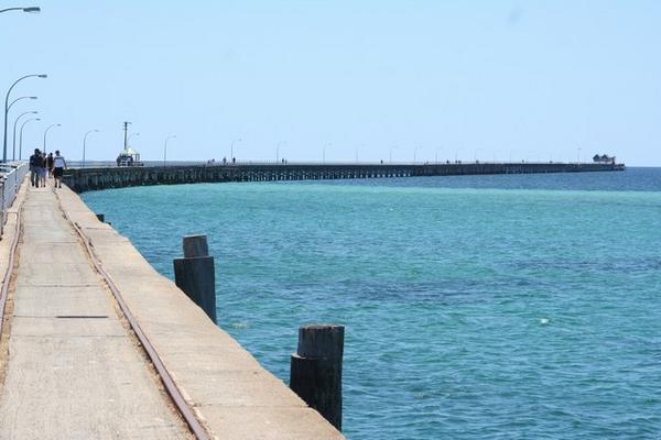 Busselton Jetty from the start of the pier.