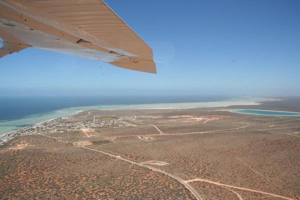 View of the scrub from the dinky plane
