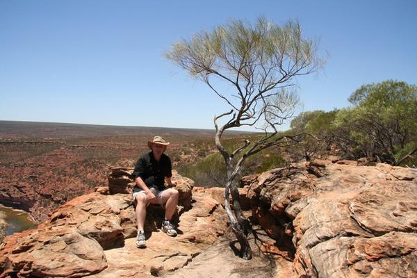 Alan on Xmas day - in the National park