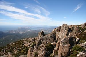 View from the top of Mt Wellington