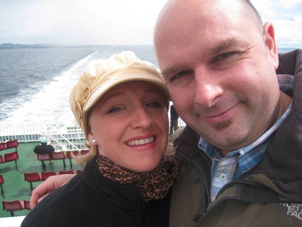 Us on the ferry on our way to Arran
