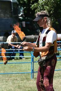Fire juggler at the Gypsy Fair