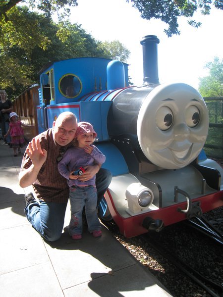 Posing with Thomas