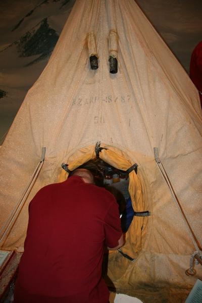 Ghost tent eats Alan's head.