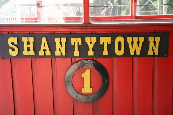 Shantytown train which was made in Scotland actually dont you know?!