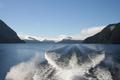 Behind our boat, Lake Manapouri