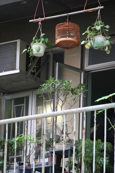 A typical balcony on someone's home.