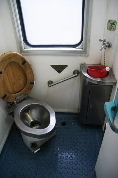 Train toilets.