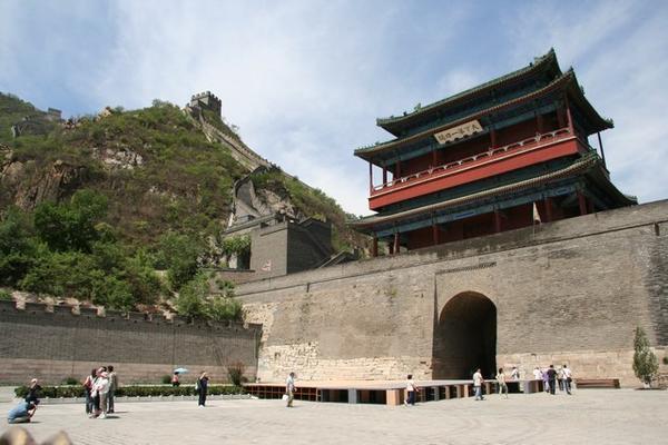 Entrance gate to the Great Wall section at Badaling