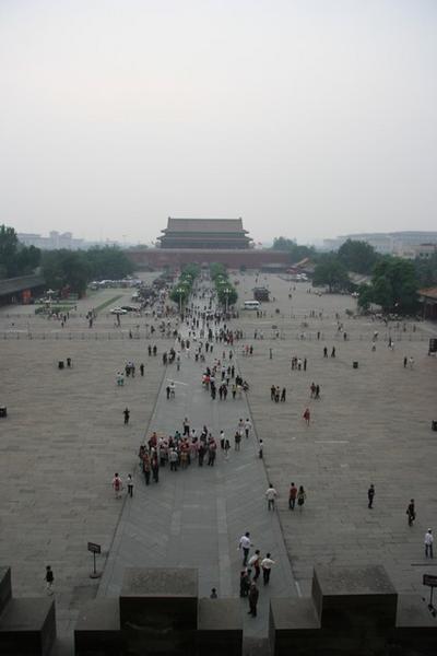 Photo of the area just outside the Forbidden City