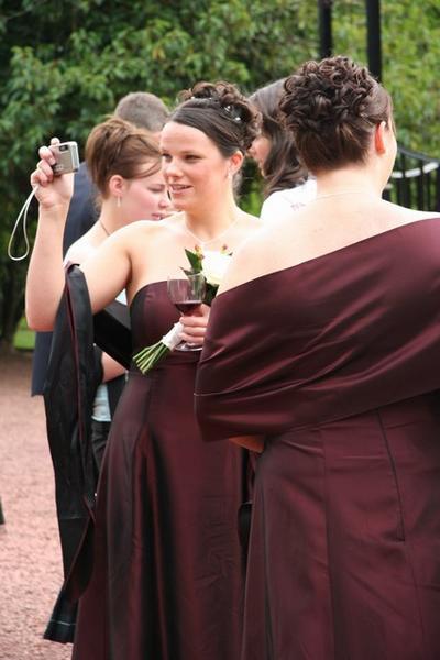 Bridesmaids Mary-Katherine & Fiona take the photography into their own hands.