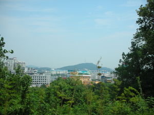 A view of Wuhan from campus.