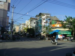 A typical street in Nha Trang, Vietnam