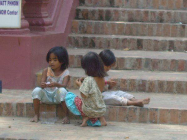 Local children in Phnom Penh