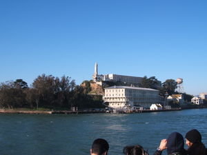 Arriving at Alcatraz by Ferry