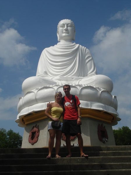 the giant white buddha