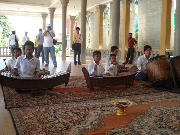 boys playing traditional music