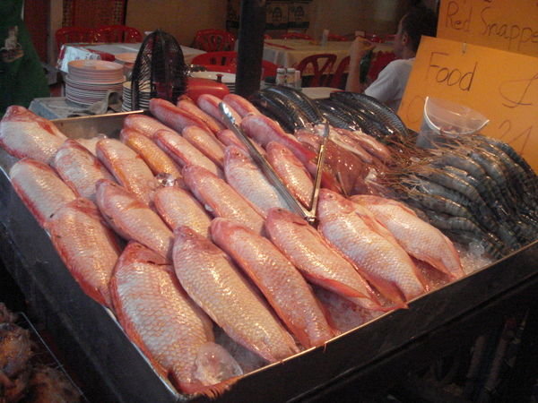 fresh fish cooked to order..