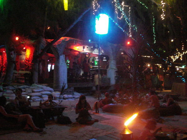 cave bar from the beach..
