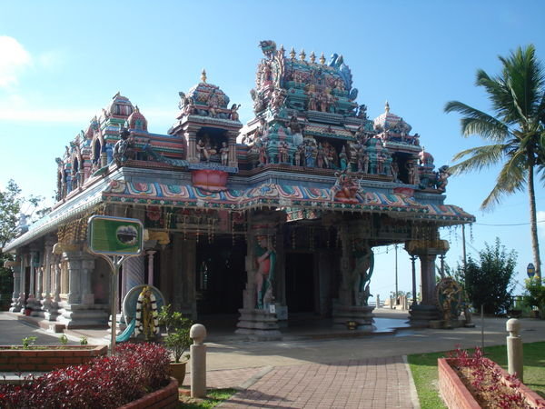 Hindu temple on the hill top..