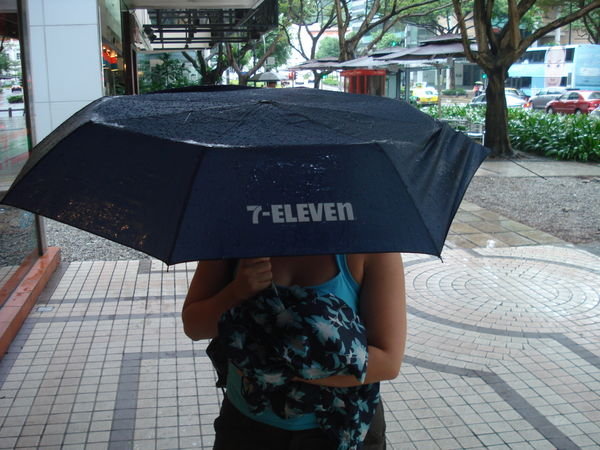 our 7/11 brolly!
