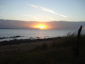 sunset in Hervey bay..